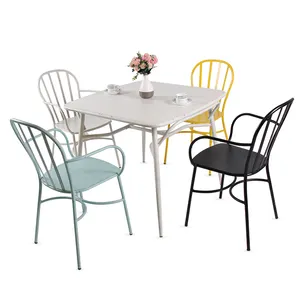 Açık kahve dükkanı mobilyası setleri tasarım hasır sandalyeler ve masalar bahçe masaları açık parti mobilya masa ve sandalye