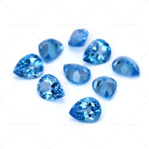 Topaze bleue de différentes tailles, vente en gros de pierres précieuses en forme de poire topaze bleue <span class=keywords><strong>suisse</strong></span> avec prix d'usine au carat - Product Image 5
