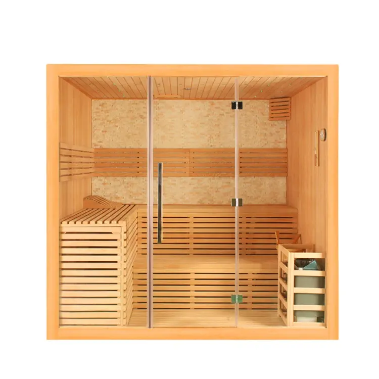 Sunrans 4-5 orang Kapasitas Jenis dan Bahan Utama Kayu Solid sauna Sauna Kamar mandi kayu kamar