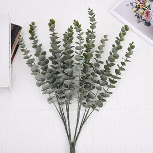 Artificial Eucalyptus Leaf Decorations 62cm High Simulation Indoor Home Wedding Decor Green <b>Plastic</b> <b>Plant</b> Arrangement - Product Image 4