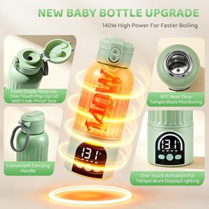 เครื่องอุ่นขวดนมแบบพกพาไร้สาย สำหรับชงนมผงและใช้งานระหว่างเดินทาง - Product Image 5