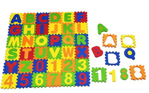 Tapis EVA en mousse haute densité pour enfants Tapis de jeu de gymnastique durable avec chiffres et mots - Product Image 6