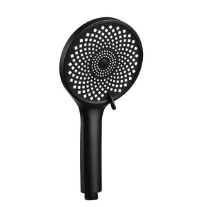 Ensembles de douches à main en acier inoxydable noir de style simple avec <span class=keywords><strong>tuyau</strong></span> et support mural en plastique ABS pour la vente en gros - Product Image 2