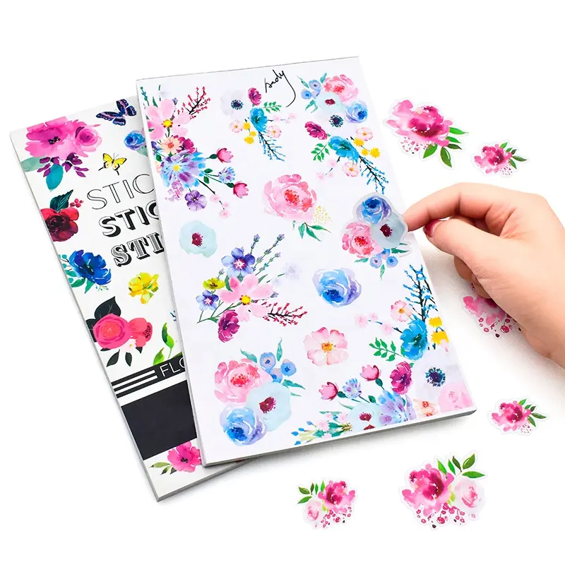 High quality custom printing full color children activity rewards kids happy planner reusable sticker book