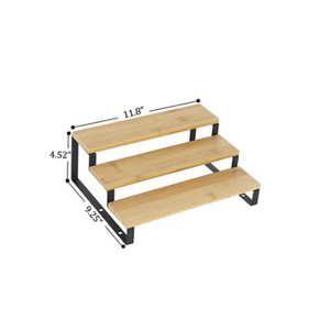 Organizador de Cocina de Bambú de Tres Niveles, Independiente, para Encimera, Estante para Especias, con Instalación Vertical - Product Image 5