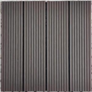 Dalles de <span class=keywords><strong>terrasse</strong></span> extérieures en WPC, imitation <span class=keywords><strong>béton</strong></span>, emboîtables, en plastique et bois, pour jardin - Product Image 4