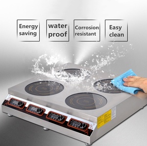 <span class=keywords><strong>Cocina</strong></span> <span class=keywords><strong>de</strong></span> Inducción Eléctrica Comercial <span class=keywords><strong>de</strong></span> Alta Resistencia <span class=keywords><strong>de</strong></span> 4 Quemadores Zhongshan, Tamaño Grande, Precio Nacional, <span class=keywords><strong>Wok</strong></span> <span class=keywords><strong>de</strong></span> 3000W para Restaurante - Product Image 4