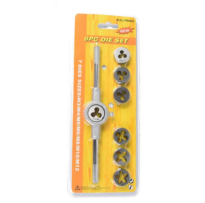 Rosca Tap & Die Set Uso Manual de Mão de Aço De Liga de Carbono