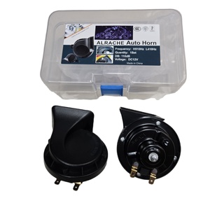 <span class=keywords><strong>Bocina</strong></span> de Coche de 12V, 2 Pines, Impermeable, Negra, de 2 Vías, con Bobina de Cobre Puro, para Todos los Modelos de Vehículos - Product Image 1