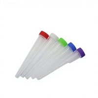 Tube conique rond en plastique de 98 mm et 120 mm avec bouchon de sécurité enfant, couleur et logo personnalisés, livraison directe d'usine