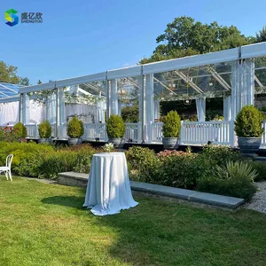 Tenda transparente para eventos de casamento, tenda transparente para igreja, preço de fábrica