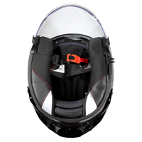 Casque de moto à face ouverte en fibre de carbone, fermeture rapide en fibre de verre, sécurité tout temps, homologué DOT, double visière, taille XL