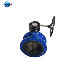 China Supplier Ductile Iron BFV Flanged Body EPDM Seat Gear Operated Butterfly Valve