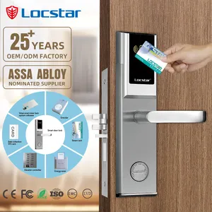 Locstar Grade Electronic Locks RF Card Key Smart Door Hotel Lock With Elevator Controller System Electric Door Lock