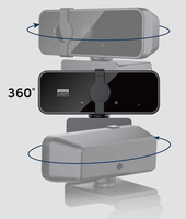 Kamera komputer dengan mikrofon stereo 1080P, kamera web usb 1080p konferensi video kamera web untuk pc