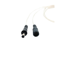 Connecteur de Câble d'Alimentation DC Étanche IP65 HE SHENG JIA XING D-038, Prise Mâle à Contacts en Cuivre, 2A 250V, Boîtier PVC, Adaptateur 4/8/10 Broches