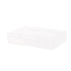 Plastic Storage Box Rectangle <b>Small</b> Size Covered Desktop Organizer for Electronics Fish Hooks Cards - Product Image 4
