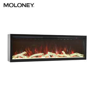Quemador eléctrico de pared con cristal decorativo, <span class=keywords><strong>chimenea</strong></span> eléctrica de pie con efecto de llama real - Product Image 4