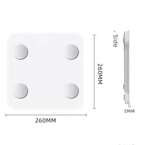 ग्लास पोर्टेबल घरेलू बीएमआई ब्लूटूथ मिनी पैमाने कीमत स्मार्ट इलेक्ट्रॉनिक शरीर में वसा वजन पैमाने डिजिटल बाथरूम वजन तराजू