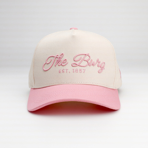 Gorra de béisbol rosa de dos tonos de invierno 2025-Sombrero de papá ajustable informal con forro polar cálido - Product Image 2