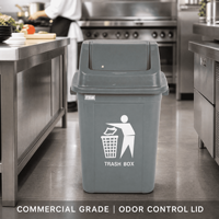 Poubelle à couvercle basculant en plastique HDPE écologique, portable, avec logo personnalisé, vente en gros, pour intérieur/extérieur, hôtel, salle de bain, cuisine