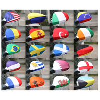 Décoration de voiture, drapeau de voiture personnalisé, drapeau national de football, couvre-miroir de voiture, drapeau pour tous les drapeaux des pays