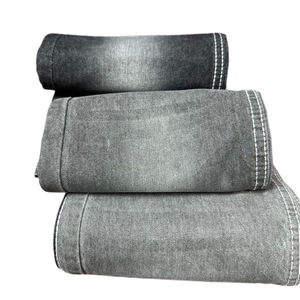 <span class=keywords><strong>Tissu</strong></span> denim tissé en sergé teint en fil 100 % coton Lizhi 224GREY, extensible, super doux, gris non lavé, vendu <span class=keywords><strong>au</strong></span> <span class=keywords><strong>mètre</strong></span> - Product Image 2