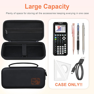 Sac de transport étanche en EVA rigide pour usage quotidien sur le campus, avec poche en filet antichoc, étui de rangement pour <span class=keywords><strong>TI84</strong></span> CE - Product Image 6