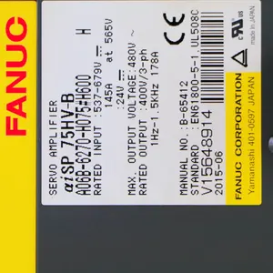 100% New Fanuc Servo Drive A06B-6270-H075 Fast Shipping