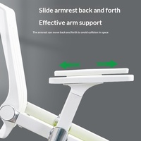 Chaise de formation pliable minimaliste avec tableau d'écriture en maille, rotative et empilable, pour salles de conférence et instituts de formation
