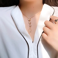 Collar con Colgante de Mariposa de Acero Inoxidable con Certificación CE, Cadena de Eslabones, Chapado en Oro de 18K, Regalo para el Día de San Valentín