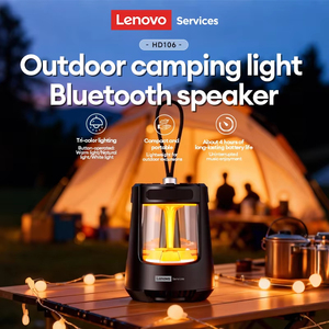 Haut-parleur portable étanche de haute qualité Lenovo HD106 6.0 pour l'extérieur, son stéréo <span class=keywords><strong>HiFi</strong></span>, lumière LED tricolore, enceinte sans fil - Product Image 2