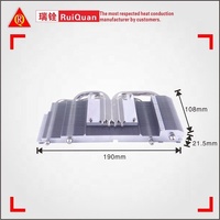 Dissipateur thermique pour carte graphique VGA en aluminium 6063 sur mesure avec tube en cuivre et roulement à billes pour boîtier d'ordinateur, Dongguan, Chine