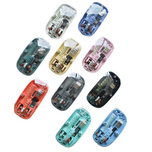 Hot Sale Transparent Dual Mode Mouse Silent Rechargeable Wireless With Power Display For <b>Office</b> Gaming - Product Image 3