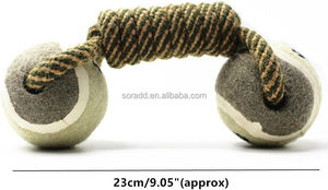 Dayanıklı naylon köpek interaktif dambıl şekilli düğüm halat kombinasyonu agresif köpek için ip oyuncak Molar çiğnemek oyuncak pamuk köpek oyuncak halat - Product Image 3