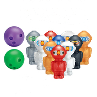 Aojie Kids Sport Toys Cartoon Robot Design Juego de bolos Set Nice Plastic Package