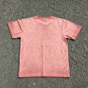Camiseta de algodón de manga corta con cuello redondo y color sólido para hombre, estilo casual de punto, corte regular - Product Image 3