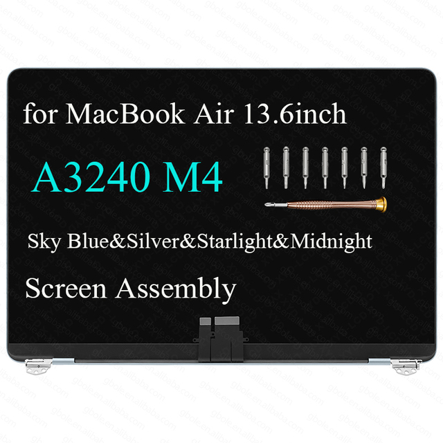 13" for MacBook Air A3240 M4 2025 EMC 8781 LCD Complete Screen Display Replacement Assembly