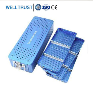 กล่องฆ่าเชื้อสำหรับเครื่องมือผ่าตัดกระดูกและข้อทางการแพทย์ทำจากสแตนเลส ขายดี สำหรับตะปูตรึงกระดูกต้นขา - Product Image 1