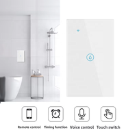 Interrupteur mural tactile WiFi de type 120, 20A, adapté au chauffe-eau, à la chaudière, au contrôleur de puissance, application intelligente Tuya, interrupteur programmable