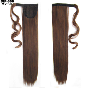 Extensión <span class=keywords><strong>de</strong></span> Cabello Sintético con Clip, Cola <span class=keywords><strong>de</strong></span> Caballo Rubia, Cola <span class=keywords><strong>de</strong></span> Caballo Larga y Lisa - Product Image 5