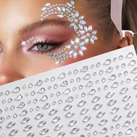 Наклейки-стразы Bedazzle Gems, украшения для ногтей, наклейки-бриллианты для бровей, временные OEM-наклейки с жемчугом для ушей и лица, 3D-стразы для ногтей