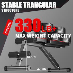 Banco de Pesas Ajustable FlyingBird - Equipo de Ejercicio Multifuncional Portátil de Metal con Capacidad de 150 kg, Banco de Entrenamiento Inclinable/Declinable - Product Image 3