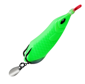Wave Frog Lure Frog Snakehead Appât avec cuillère - Product Image 1