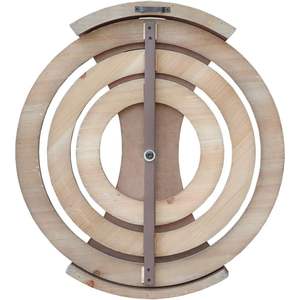 ไม้แบบชนบททรงกลมติดผนังแบบหมุนได้ตลอดปฏิทินบ้านไร่ป้ายปฏิทินไม้สำหรับตกแต่งบ้านและสำนักงาน - Product Image 2