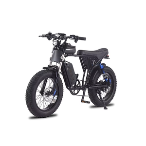 Vélo électrique longue portée X9-8 avec cadre en acier, batterie au lithium 15AH 48V, prise EU, porte-bagages arrière, double suspension, freins à disque hydrauliques, 250W - Product Image 2