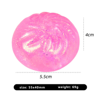 Boule de pâte à presser créative en forme de boulette, arc-en-ciel coloré, jouet sensoriel anti-anxiété, cadeau squishy doux en forme de dumpling