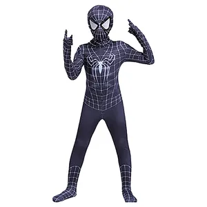 Boys' Adult Spiderman Jumpsuit Polyester The Amazing Spider-man Bodysuit Halloween Cosplay Costume