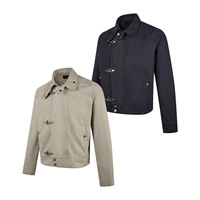 Blouson Bomber à Boucle pour Hommes et Femmes, Vintage, Effet Usé, Toile Classique, Automne, Coupe-Vent