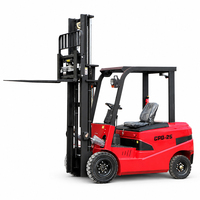 Chariot élévateur électrique certifié CE, mini, 1 tonne, 1,5 tonne, 2 tonnes, design compact, chariot élévateur électrique pour la manutention de marchandises en atelier de petite taille